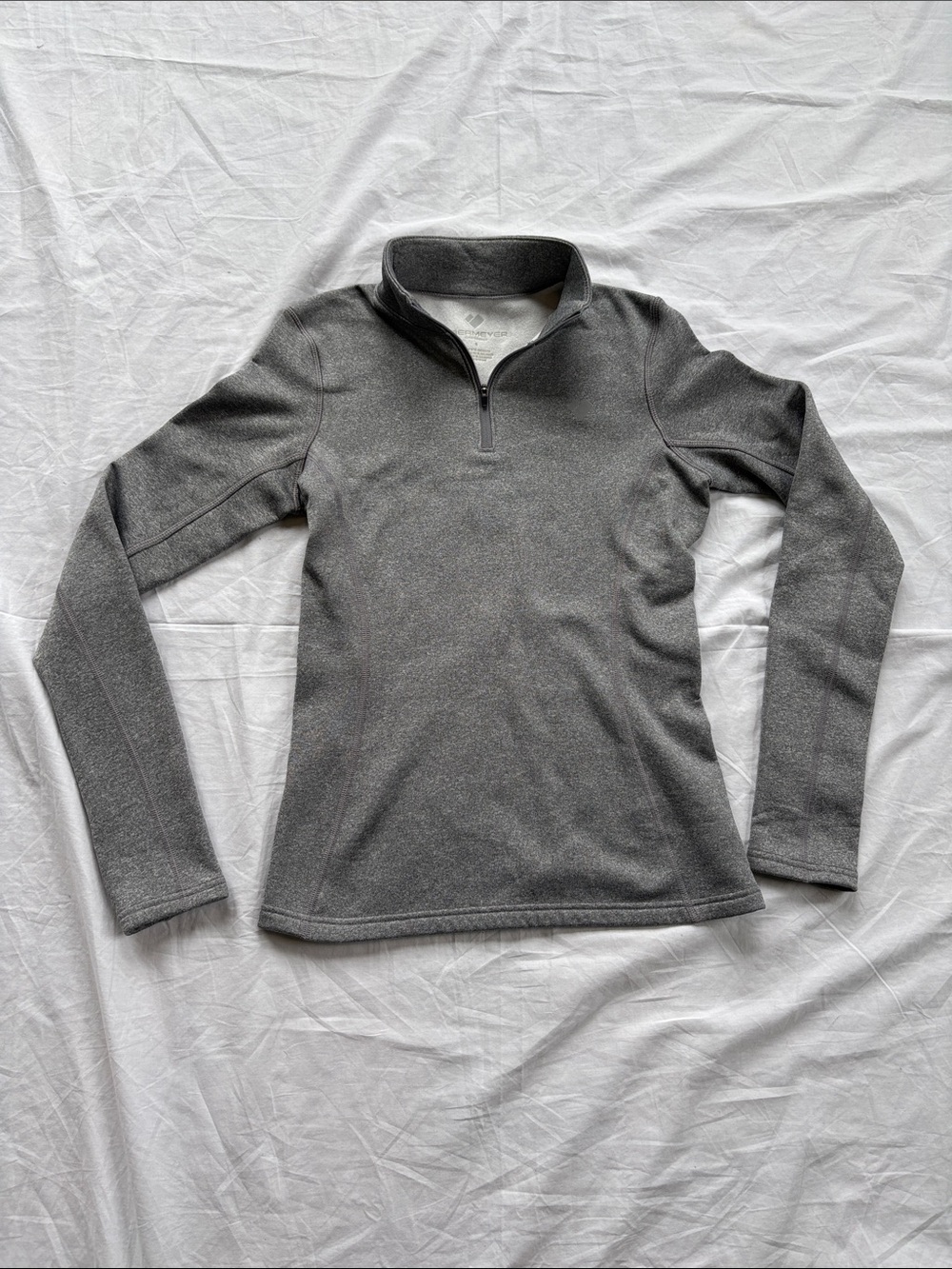 Obermeyer Quarter Zip Fleece Pullover Gray Womens Small